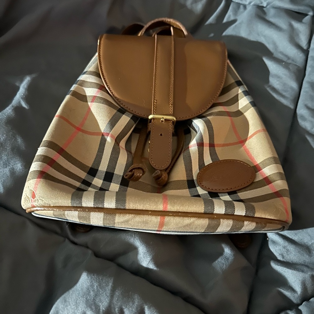 Burberrys Tan and Brown Women's Backpack